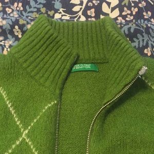 Green Benetton sweater